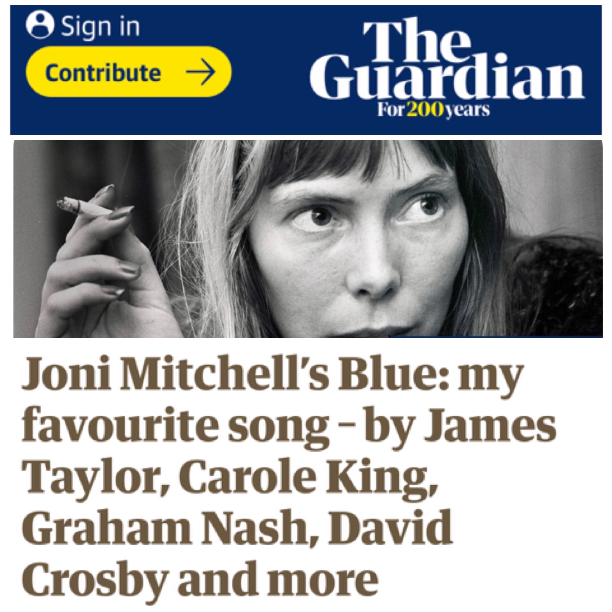 JONI MITCHELL’S ‘BLUE’ AT 50